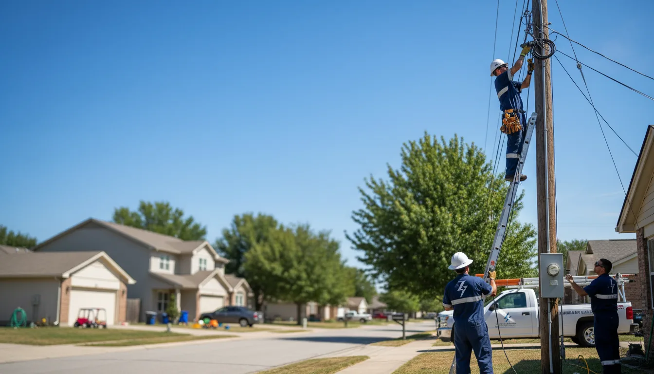 Residential electrician providing installation services in Oxford, FL